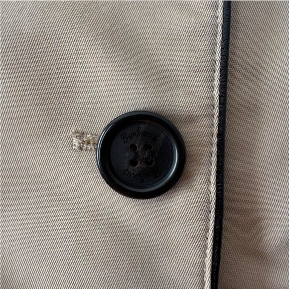 Burberry Brit Khaki Plaid Double-Breasted Trench Coat - Picture 6 of 8